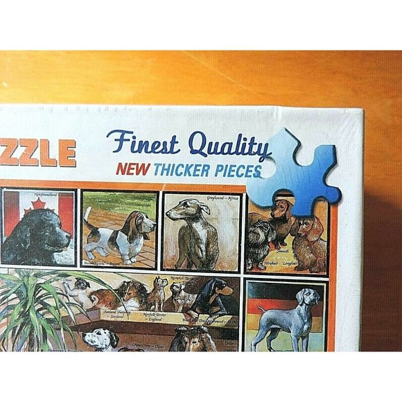 World of Dogs White Mountain Puzzle 1000 pc Jigsaw 141S USA Beagle Pug Terrier - Picture 3 of 10